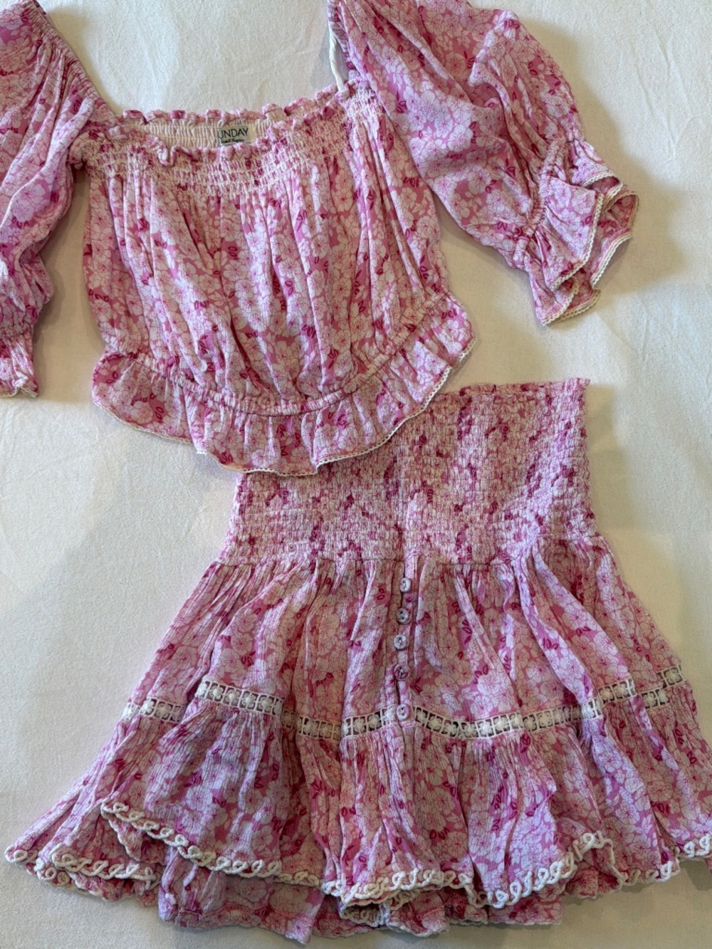 Floral print set